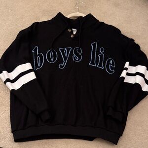 Boys Lie Black and Blue Crewneck Sweater